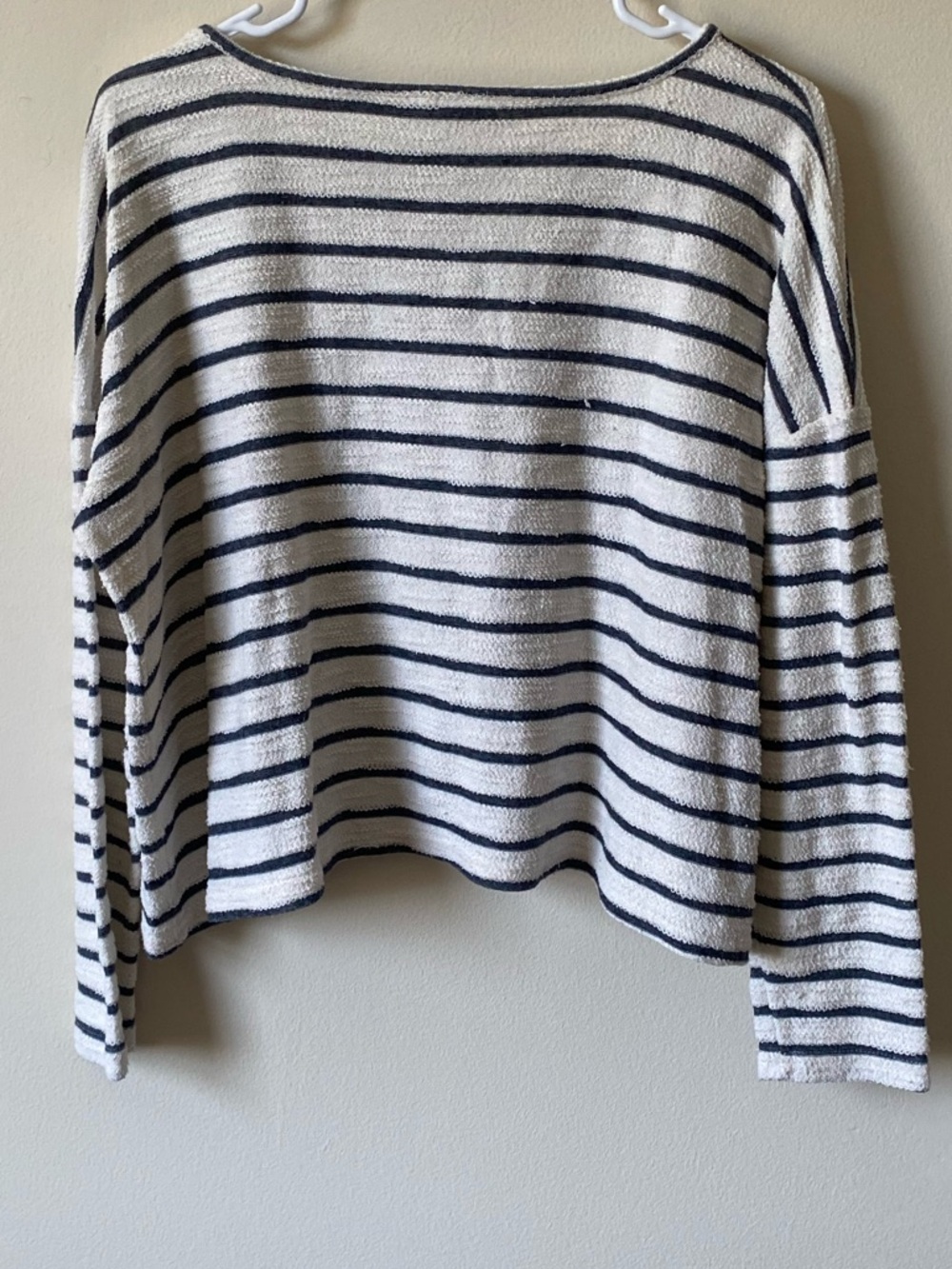 BB Dakota Jack Striped Knit Cropped Top Long Sleeve Oversized - Picture 4 of 6
